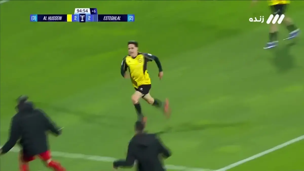 ببینید | گل سوم الحسین به استقلال با گاف فرعباسی در دقیقه ۹۵