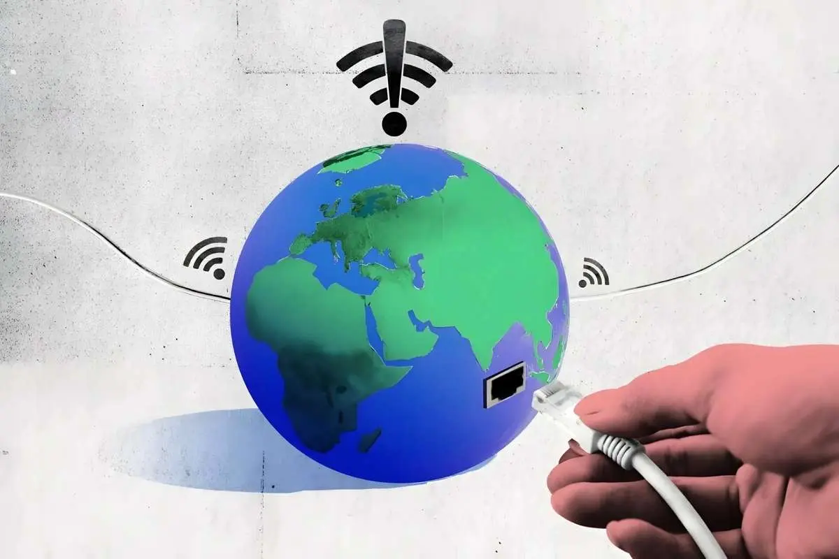 زمان اتصال کامل اینترنت بین‌الملل