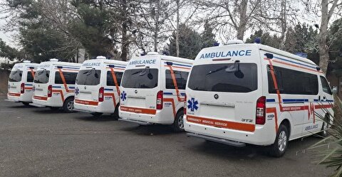 توزیع ۱۰۰ دستگاه آمبولانس جدید در کشور