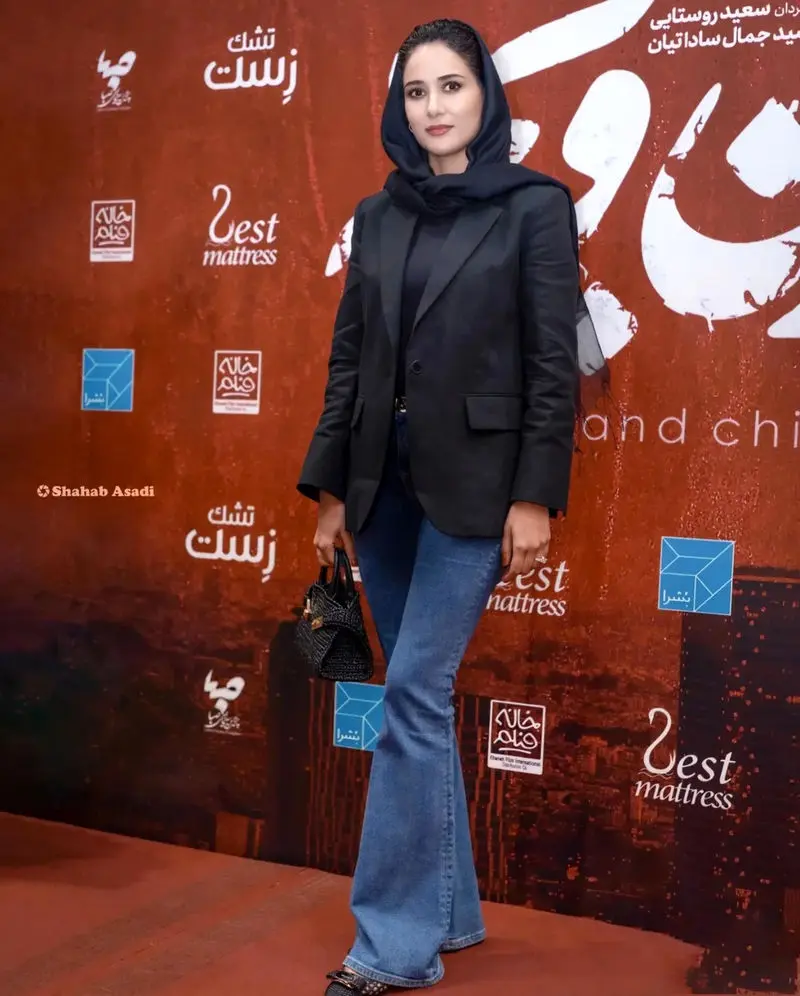 استایل پریناز ایزدیار در اکران فیلم زن و بچه