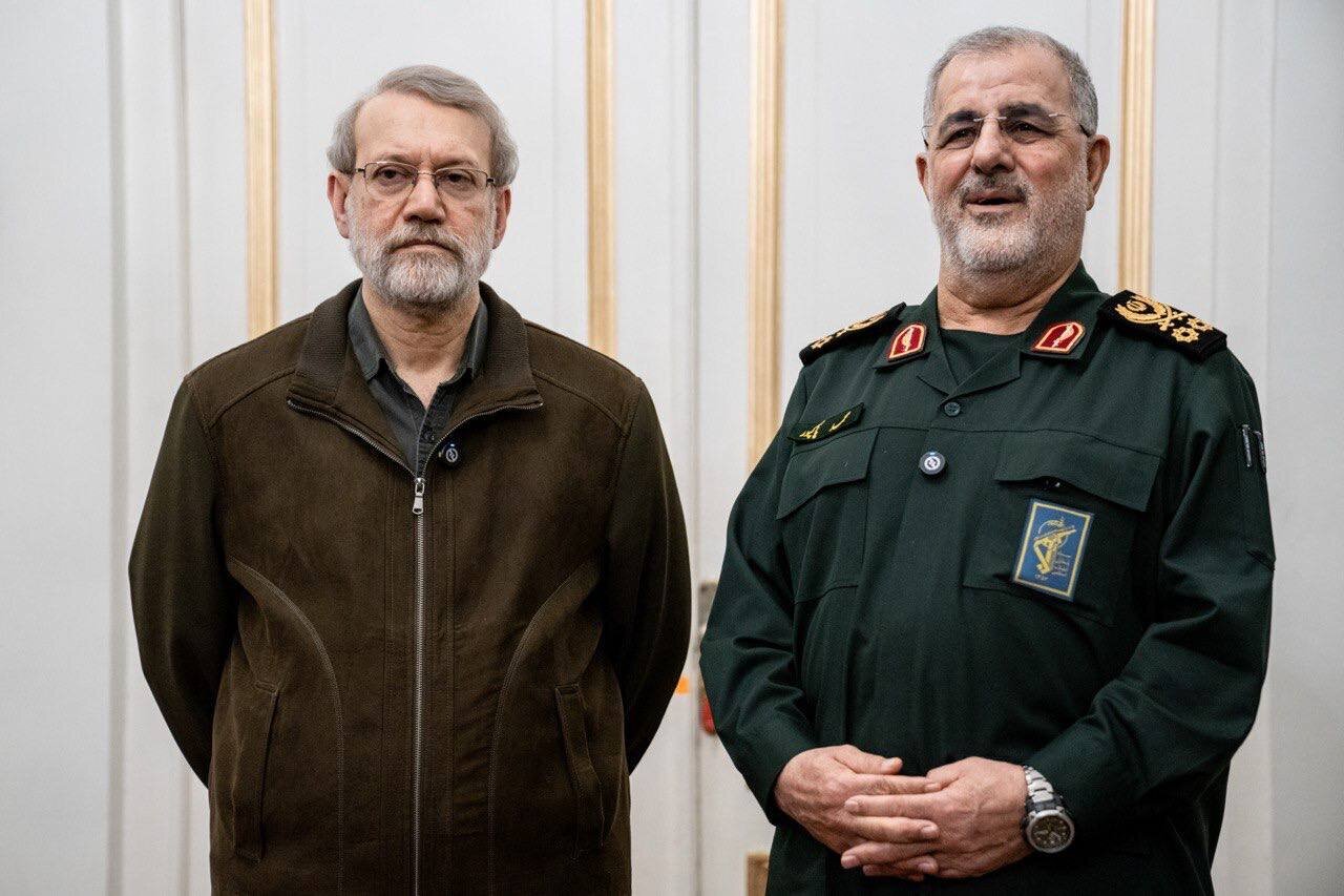 دیدار علی لاریجانی با فرمانده کل سپاه