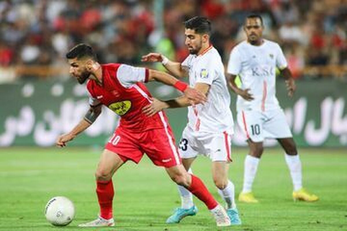 خلاصه بازی فولاد - پرسپولیس / حواشی و گل ها