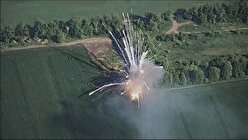 ببینید| لحظه انهدام ۱۵ هواگرد روسی توسط پهپادهای انتحاری اوکراین