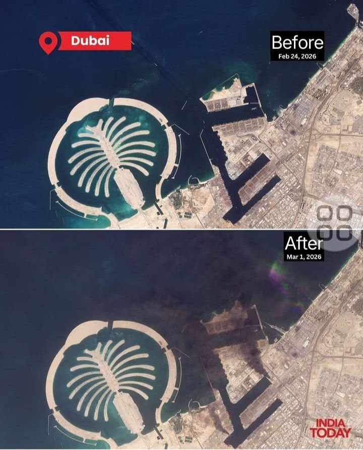 دبی قبل و بعد از حملات