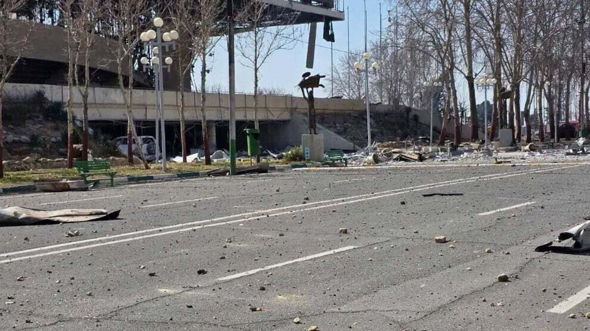 ویدئو| تخریب ورزشگاه شهیدان اسماعیلی در حملات موشکی