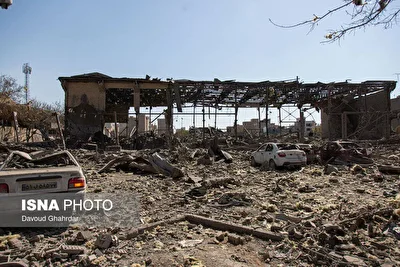 تصاویر| تخریب ورزشگاه بعثت در تهران