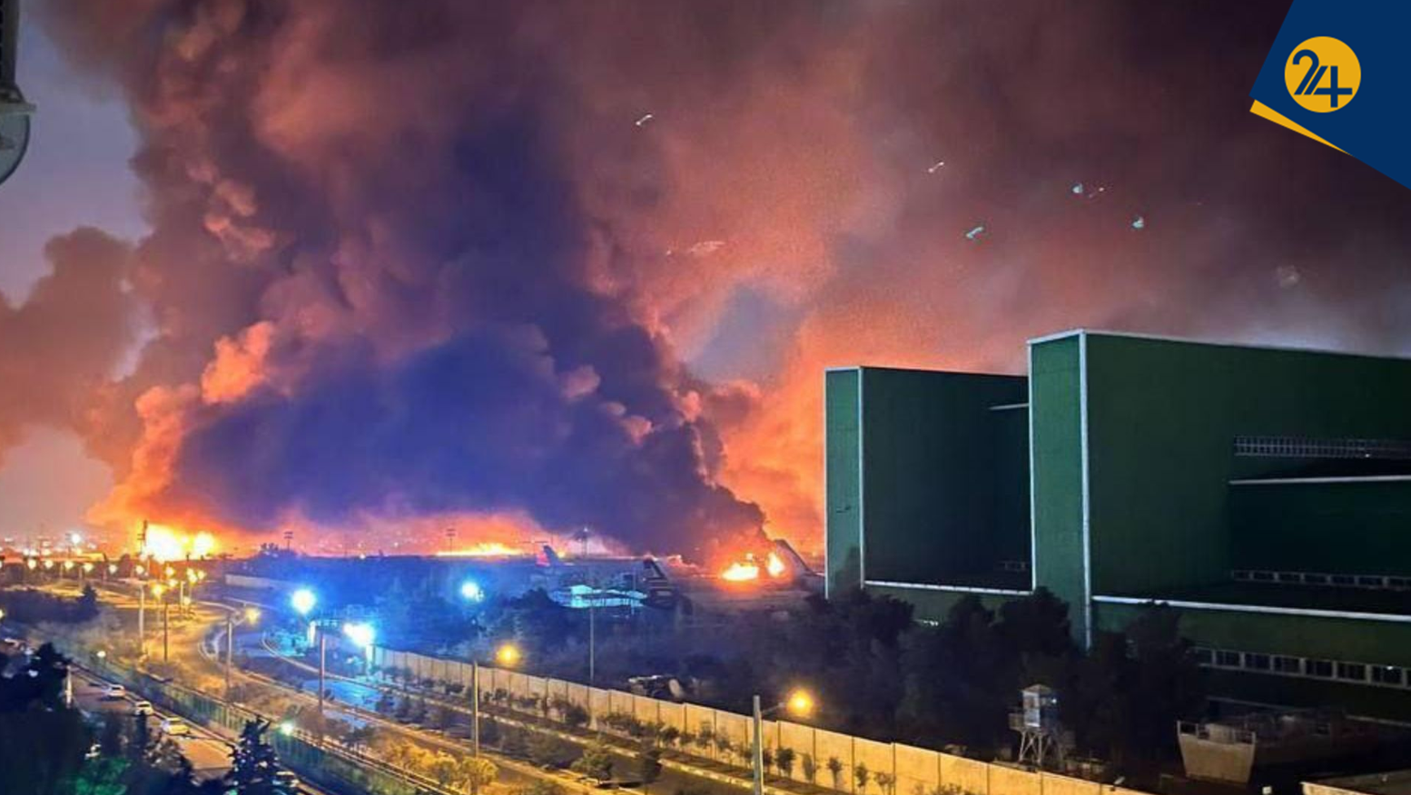 زنده از روز هشتم جنگ | ادعای ترور علی اصغر حجازی | انفجارهای مهیب در غرب و شرق تهران | فرودگاه مهرآباد در آتش می‌سوزد
