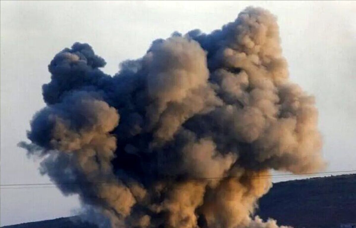 تصویری از حمله ایران به پایگاه آمریکا در بحرین