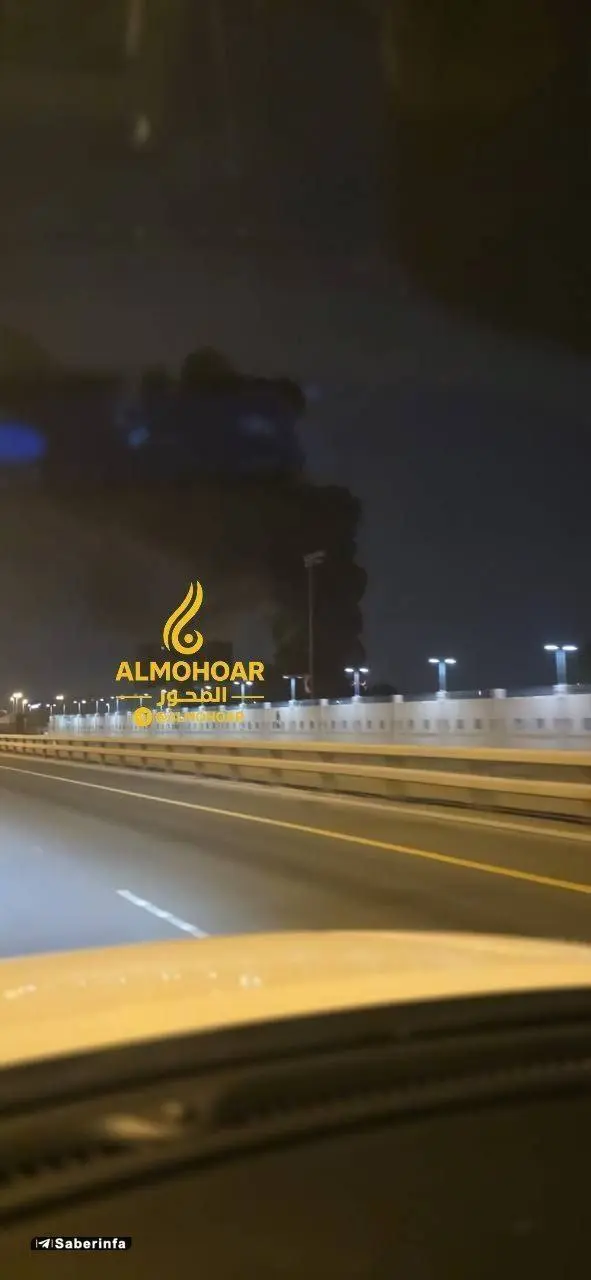 تصویری از حمله ایران به پایگاه آمریکا در بحرین