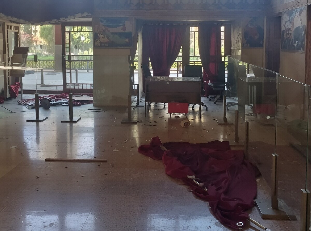 آسیب به مجموعه جهانی کاخ چهل‌ستون