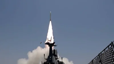 تصاویری از زمایش سپاه در تنگه هرمز