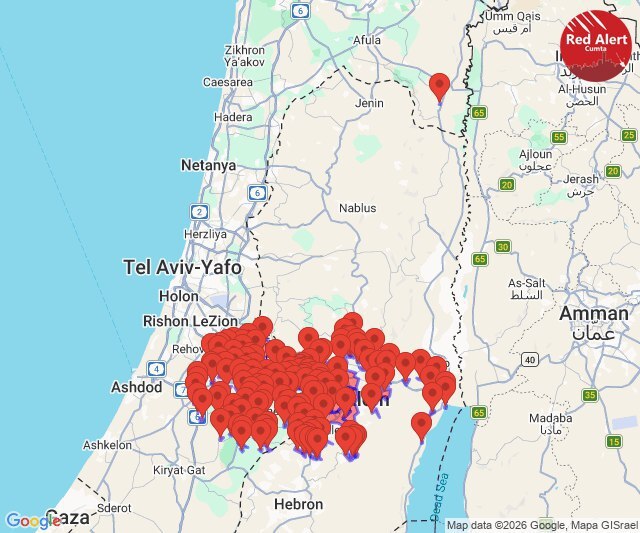 فعال شدن آژیر در اسرائیل