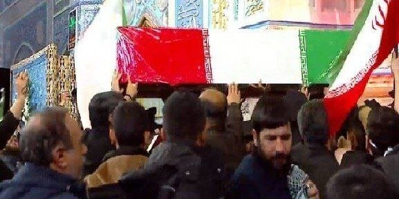 تشییع رییس دفتر نظامی فرمانده کل قوا در حرم امام رضا +عکس