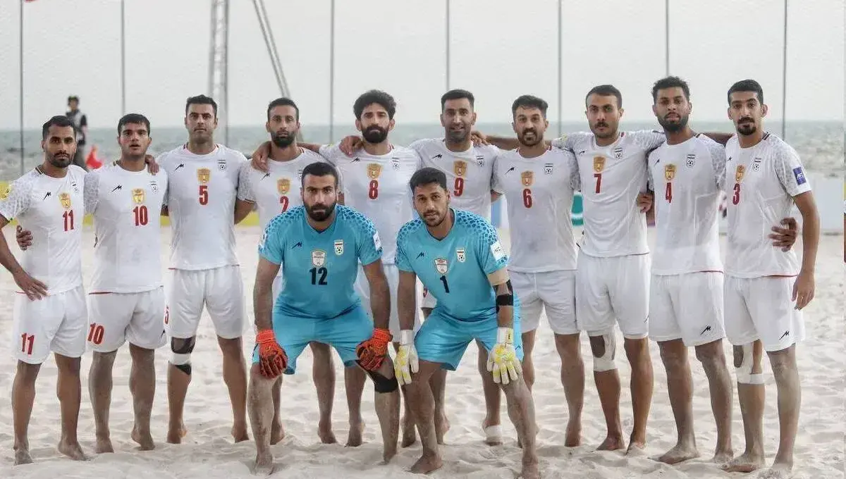 همگروهی تیم فوتبال ساحلی ایران با امارات و عربستان