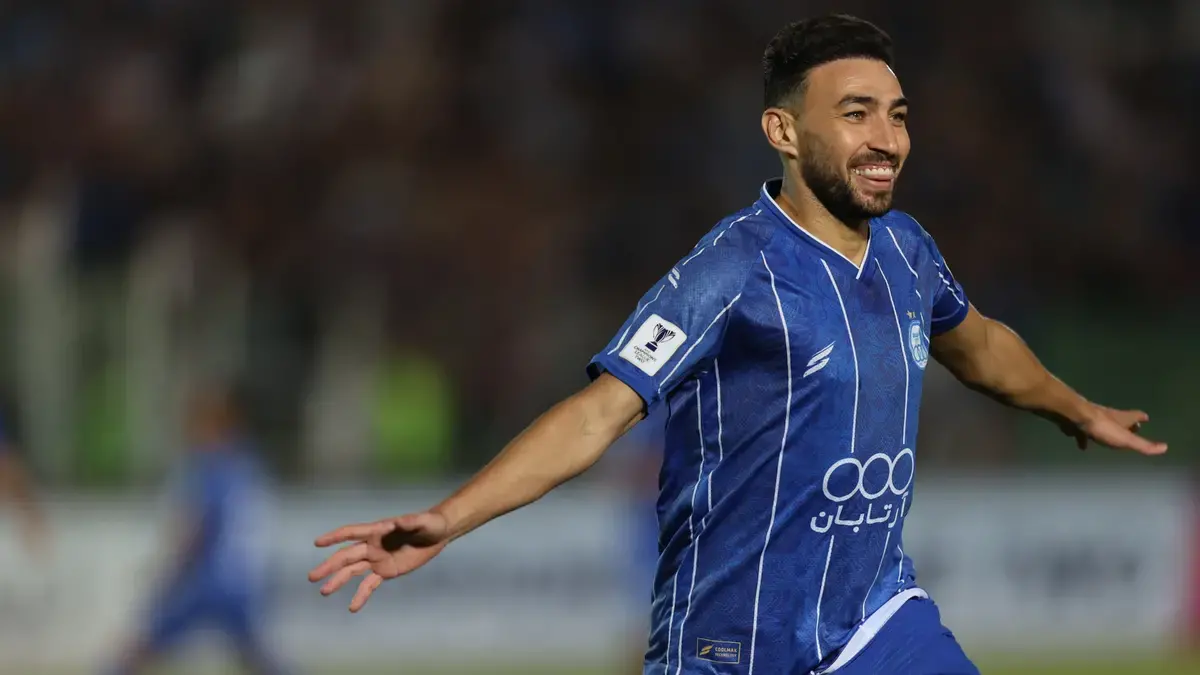 ببینید| سوپر گل استقلال به مس رفسنجان توسط منیر الحدادی در دقیقه ۱۵