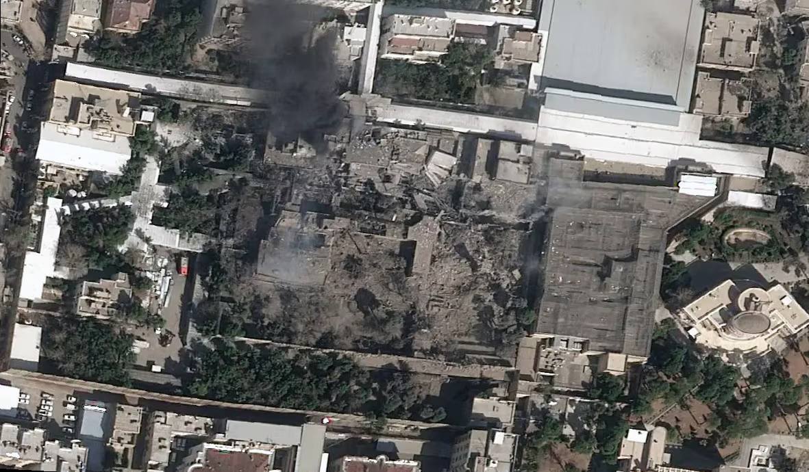 تصاویر ماهواره‌ای از حجم خرابی پاستور 