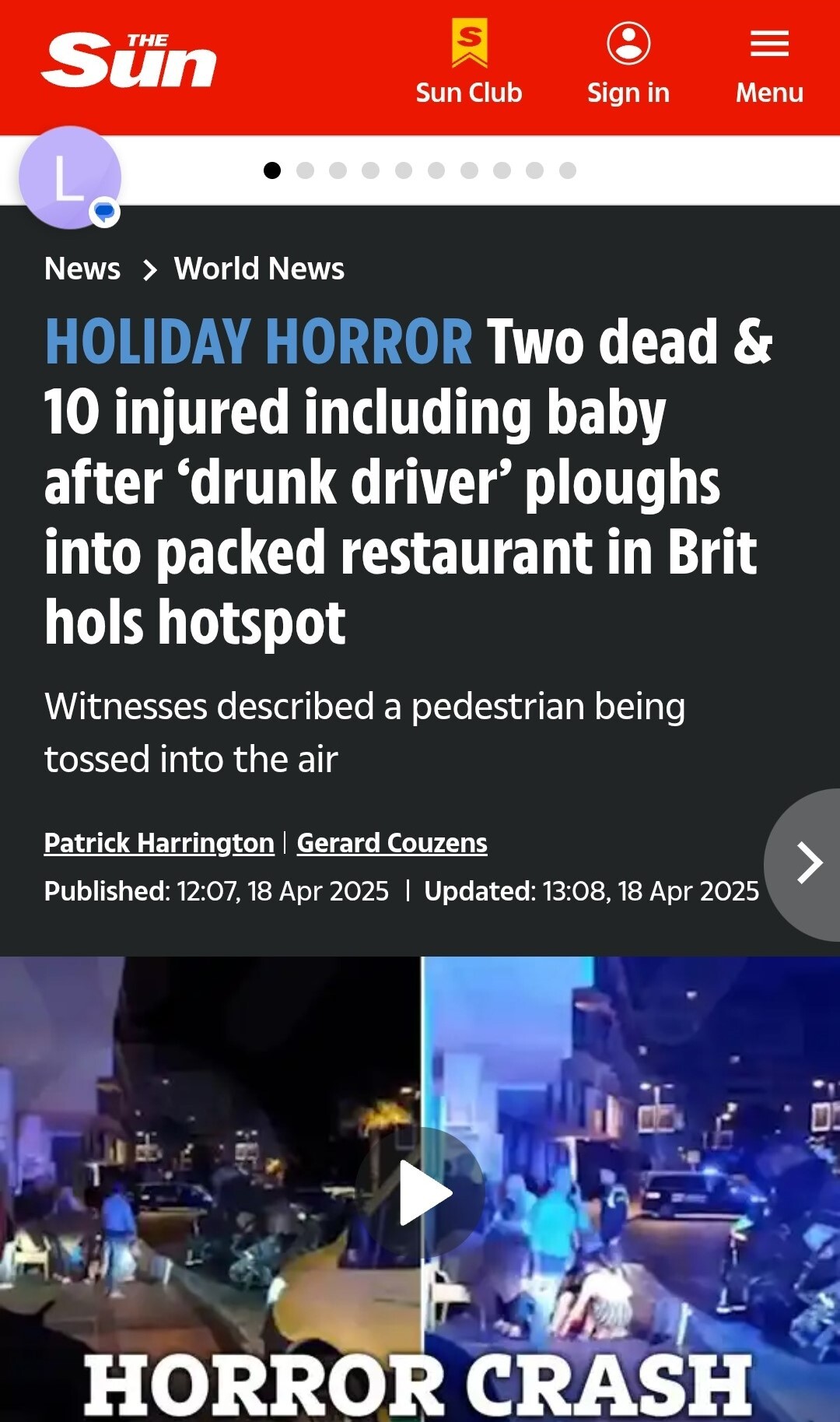 ماجرای کشته شدن شهروند اسپانیایی توسط راننده مست ایرانی!