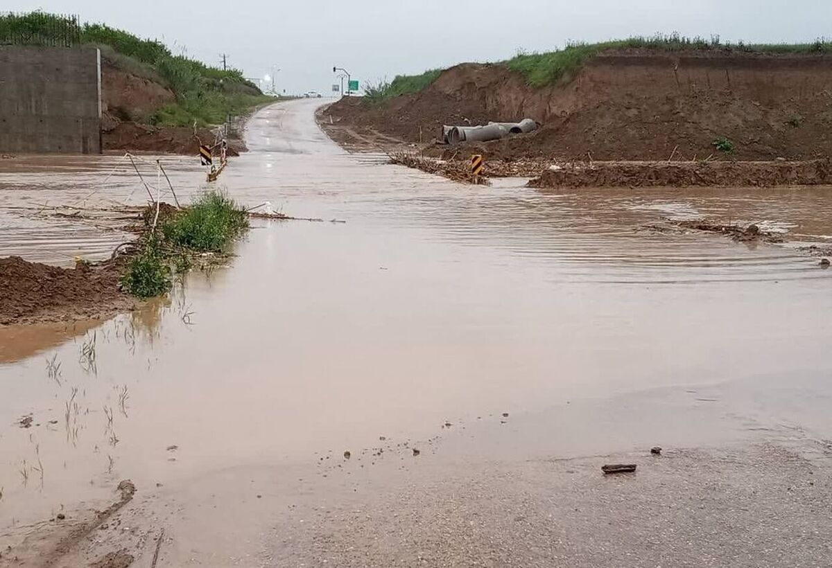 ببینید| این جاده در کرستان به رودخانه تبدیل شد!