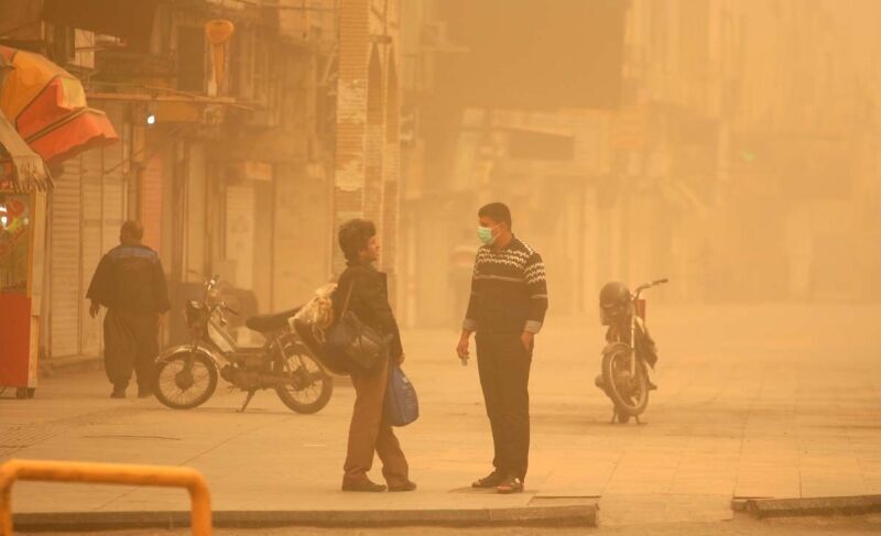 بر اثر ورود ریزگردها به خوزستان، ۸۰۲ نفر راهی بیمارستان شدند ریزگردها