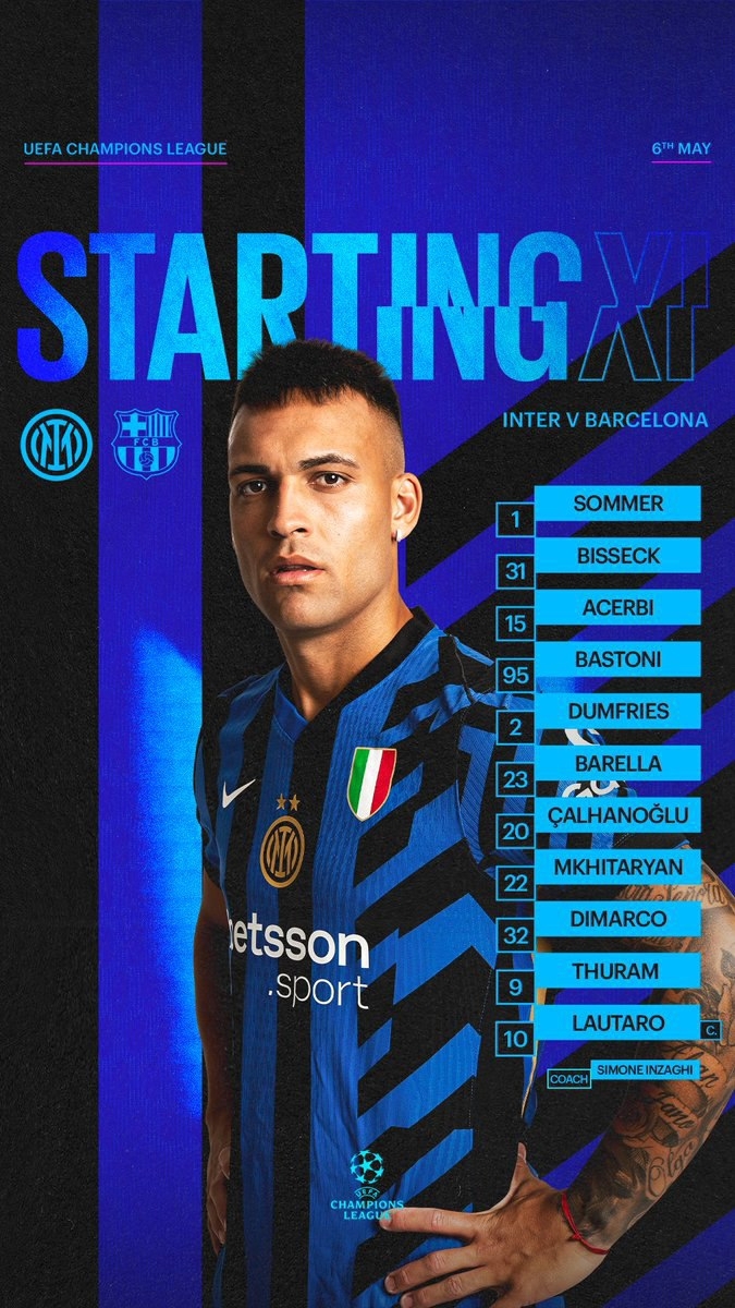 ترکیب اینتر مقابل بارسلونا | طارمی نیمکتنشین شد ترکیب اینتر مقابل بارسلونا | طارمی نیمکتنشین شد