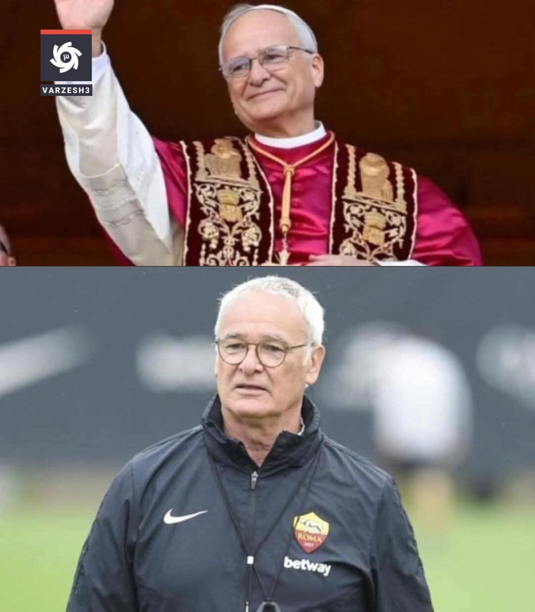 عکس| شباهت چهره پاپ جدید و کلودیو رانیری سوژه شد عکس| شباهت چهره پاپ جدید و کلودیو رانیری سوژه شد