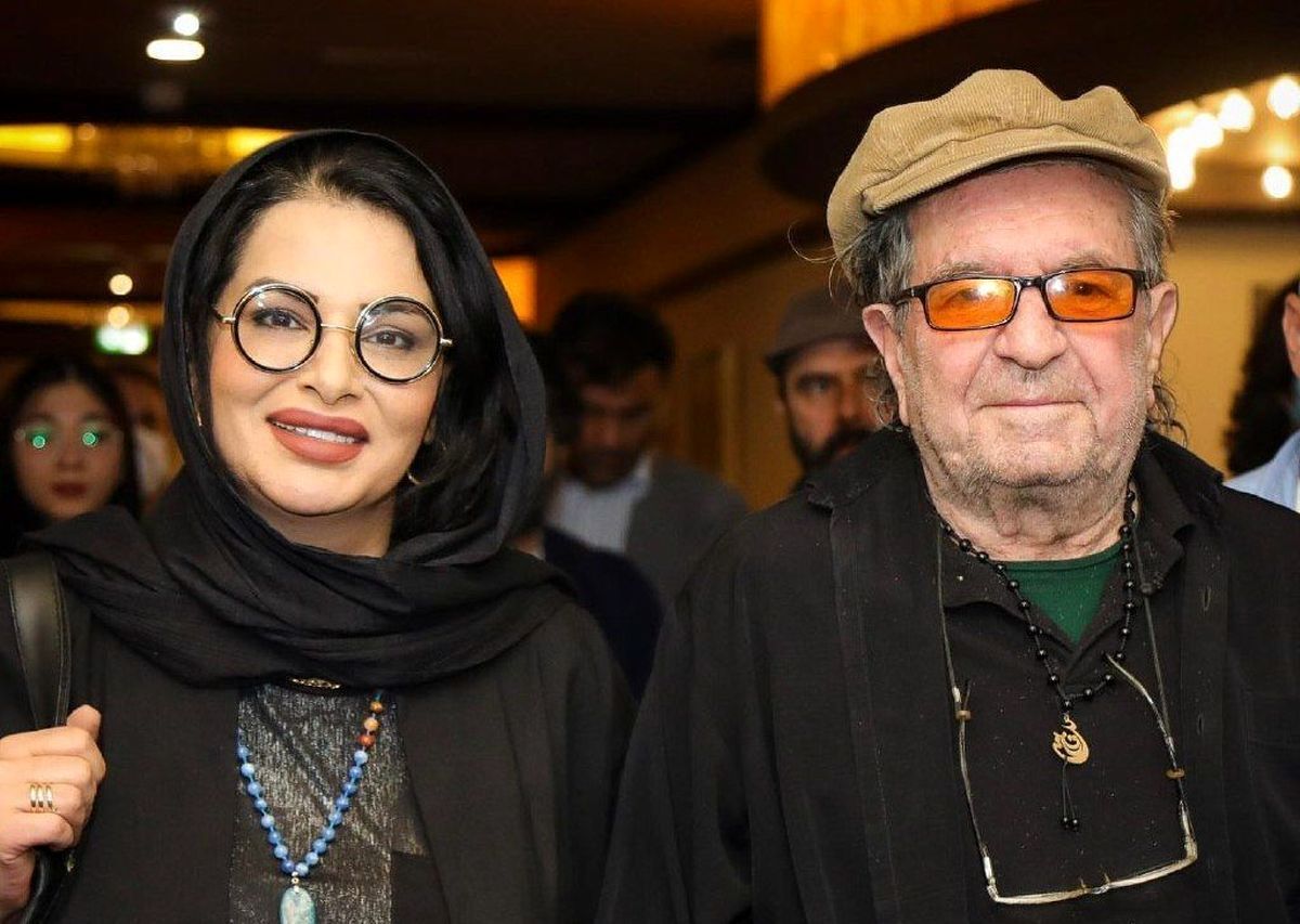 داریوش مهرجویی و همسرش