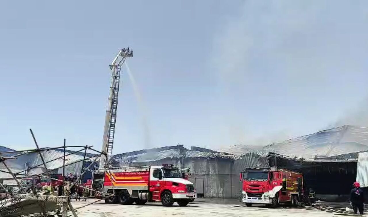 آخرین وضعیت آتش‌سوزی بندر امام