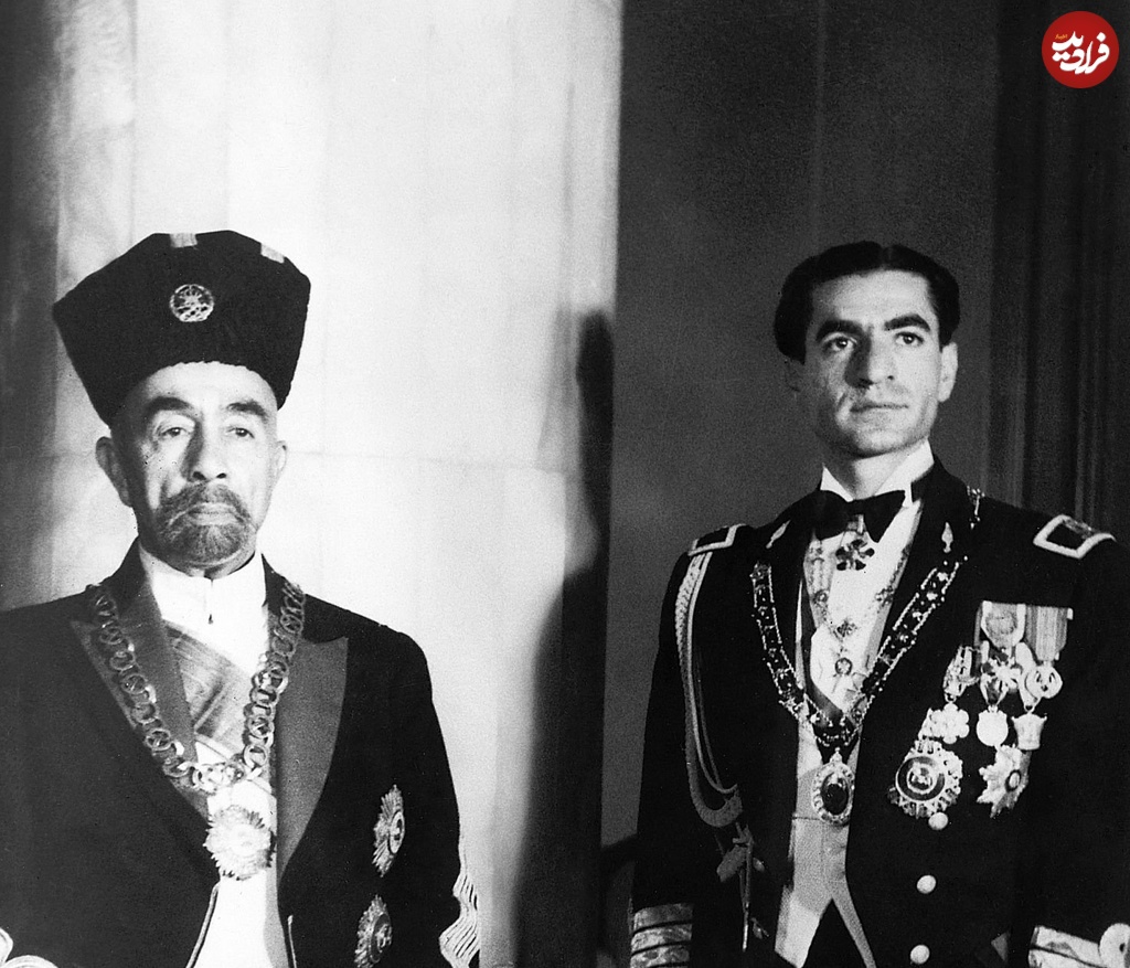 عکسی از دیدار اولین پادشاه اردن با محمدرضا پهلوی در سال ۱۳۲۸
