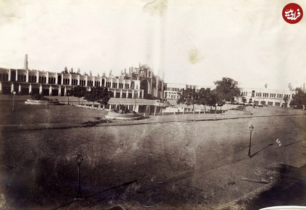 میدان توپخانه ۱۴۰ سال پیش چه شکلی بود؟ میدان توپخانه