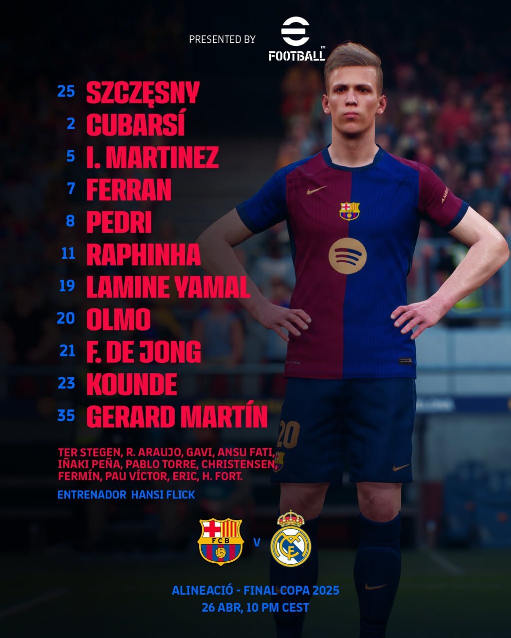 ترکیب بارسلونا مقابل رئال مادرید