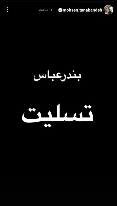 کدام هنرمندان به حادثه بندرعباس واکنش نشان دادند؟