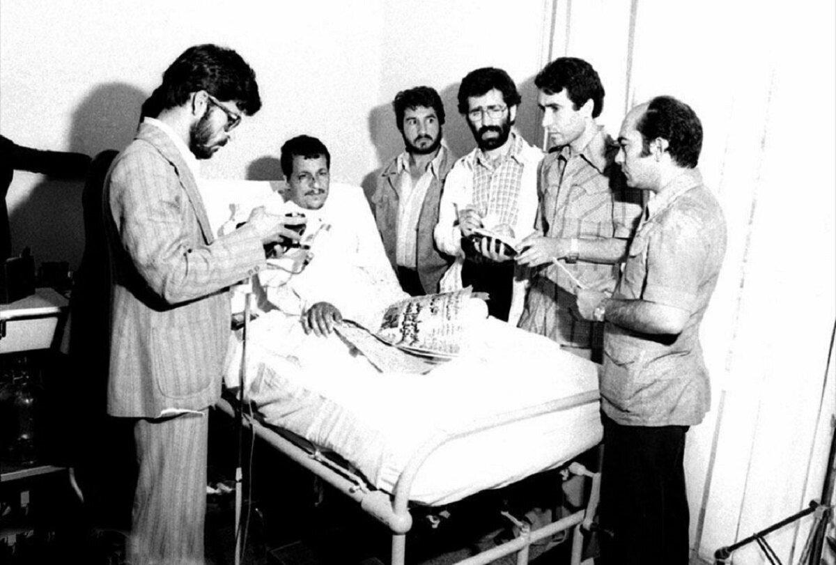 هاشمی رفسنجانی بعد از ترور نافرجام در سال ۵۸ +عکس ترور هاشمی رفسنجانی