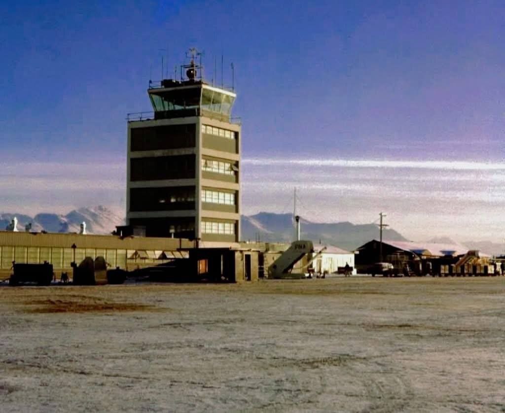 عکسی از فرودگاه مهرآباد تهران در زمستان سال ۱۳۴۰