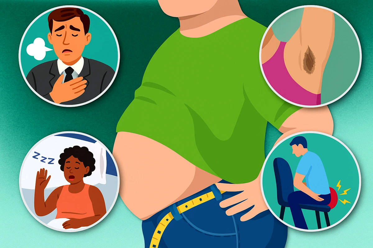 این ۱۲ نشانه یعنی اضافه وزن شما خطرناک است