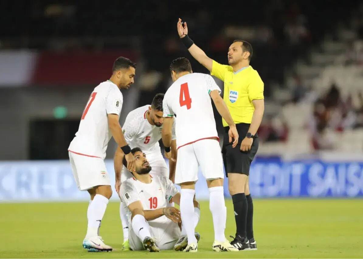 اعتراض رسمی فدراسیون فوتبال ایران به داور دیدار مقابل قطر