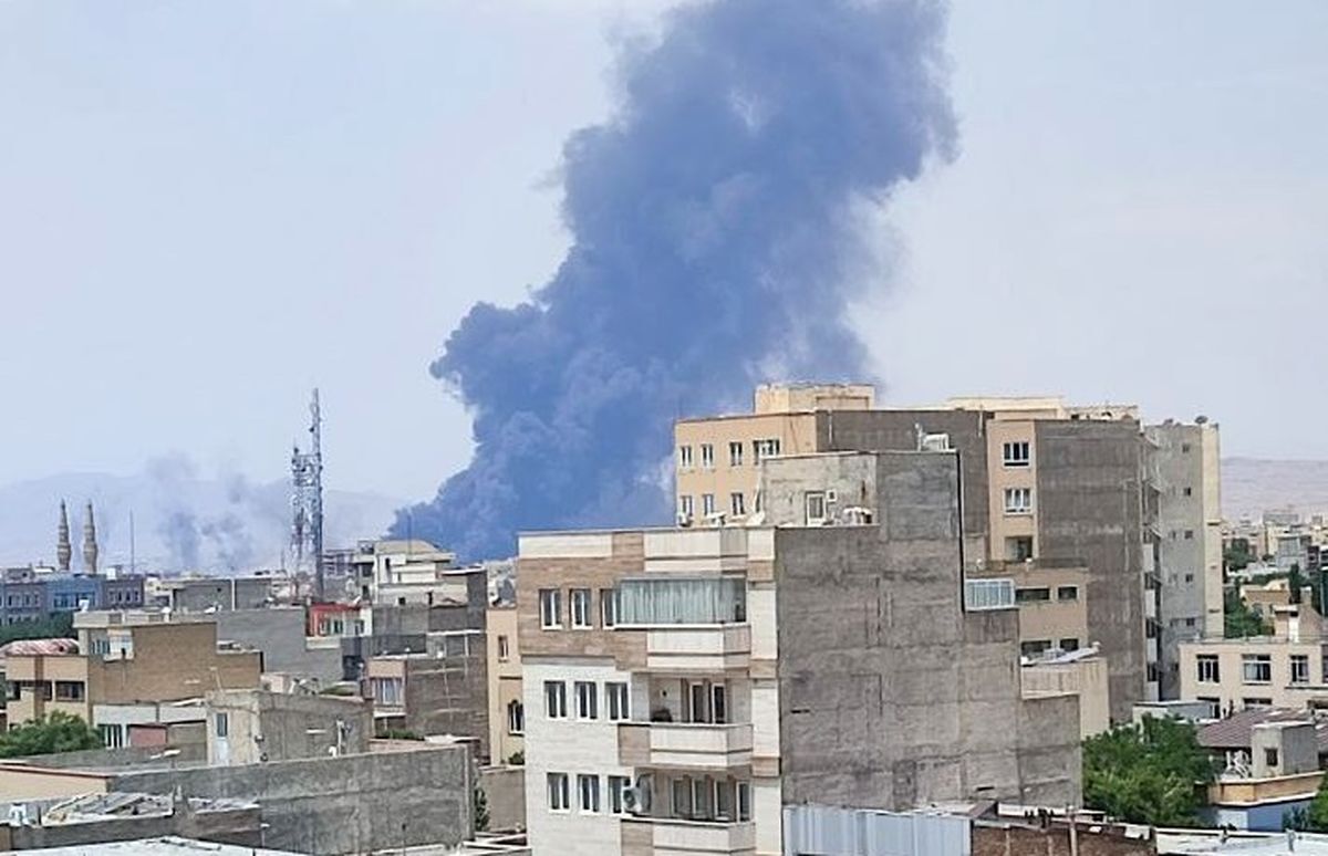 انفجار مهیب در اطراف پالایشگاه تبریز + عکس