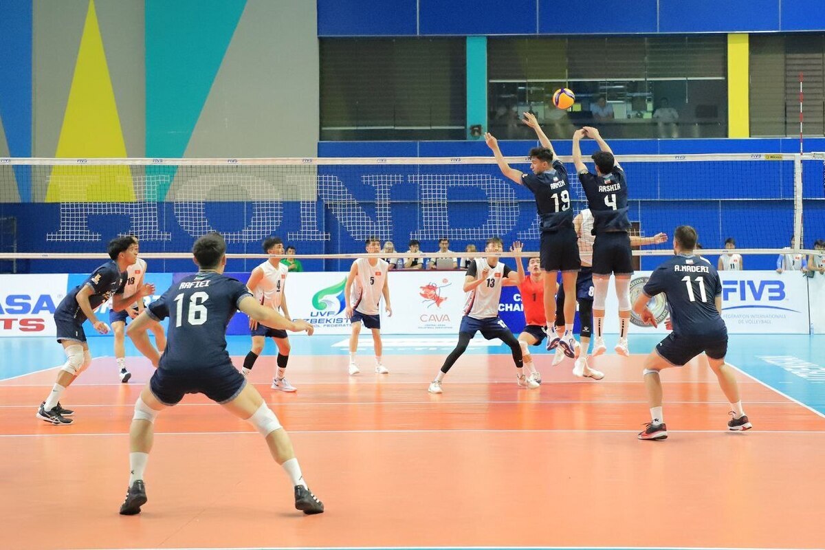 قهرمانی نوجوانان والیبالیست ایران در آسیای مرکزی