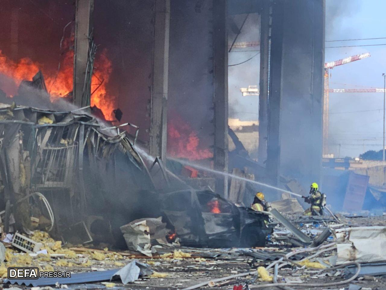 ببینید| ویدئوی جدید از حمله ایران به مقر موساد