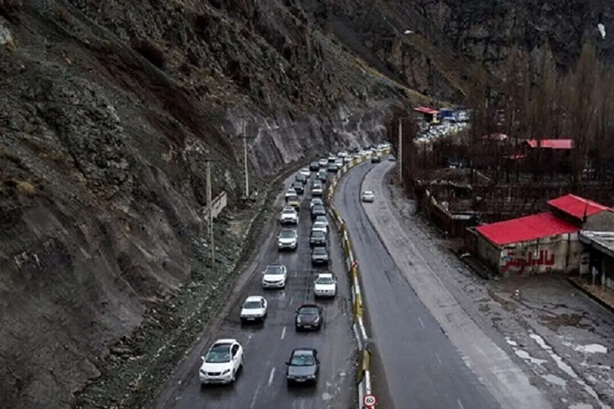 جاده چالوس دوطرفه شد جاده چالوس
