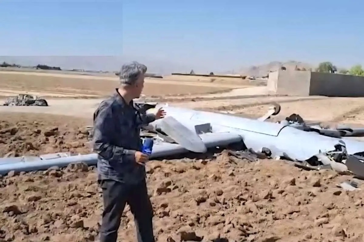 ببینید| لحظه هدف قرار گرفتن پهپاد هرمس