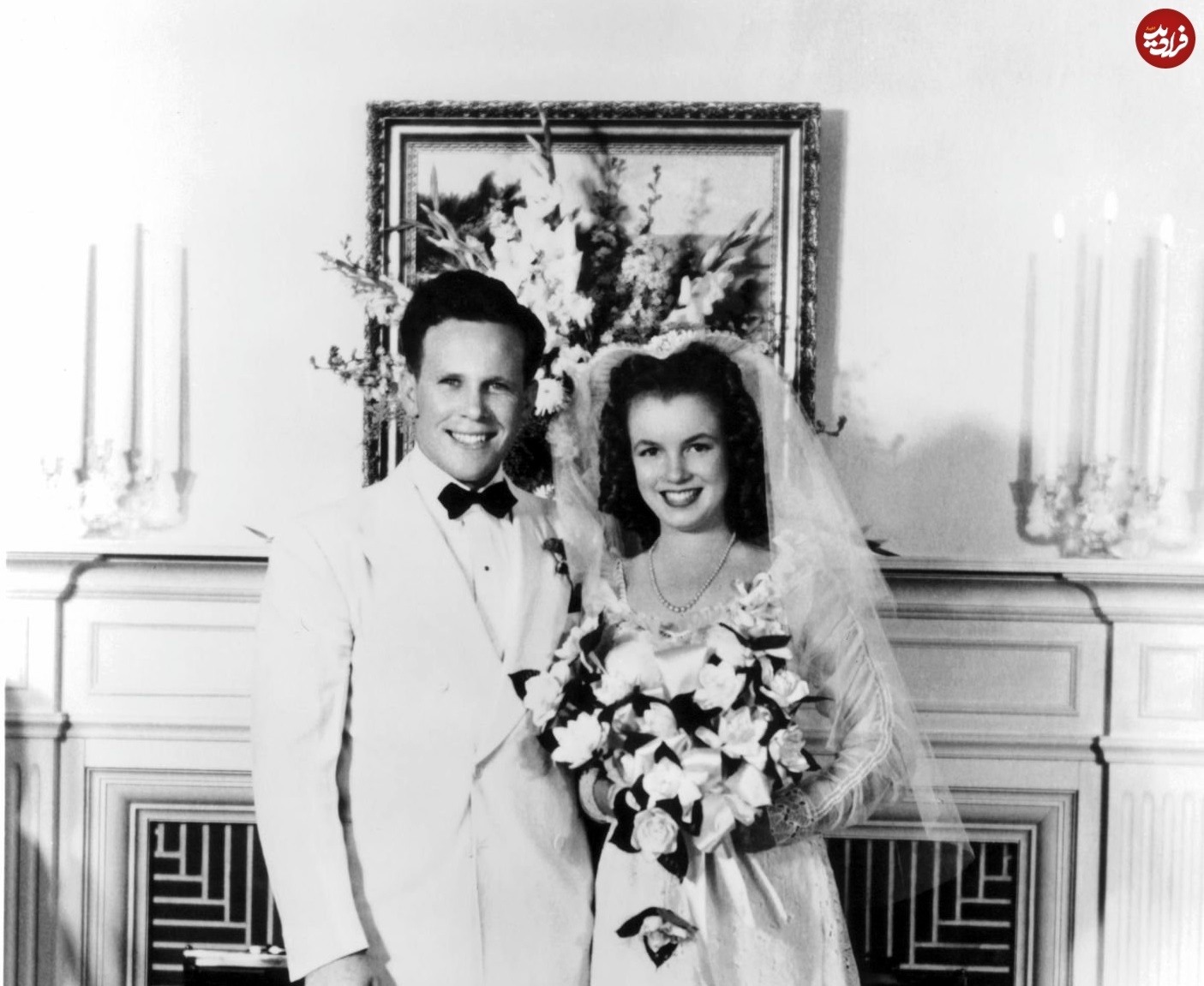 عکسی از مراسم ازدواج اول مرلین مونرو در ۱۶ سالگی عکسی از مراسم ازدواج اول مرلین مونرو در ۱۶ سالگی