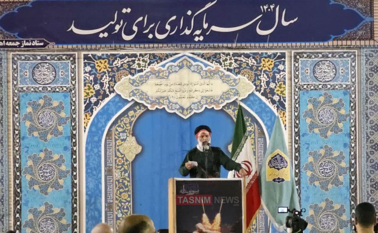 ببینید| اهوازی‌ها کفن‌پوش به نماز جمعه آمدند