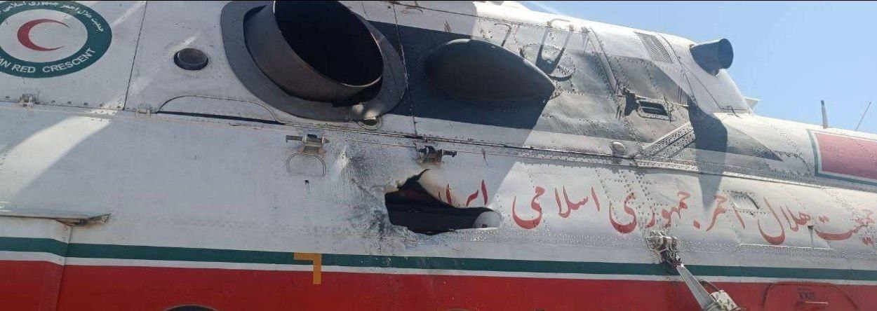 آسیب بالگرد امدادی هلالاحمر در حمله اسرائیل آسیب بالگرد امدادی هلالاحمر در حمله اسرائیل