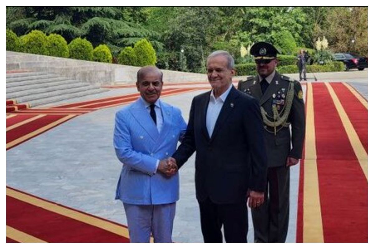 ببینید| تذکر دژبان تشریفات به پزشکیان در استقبال از شهباز شریف