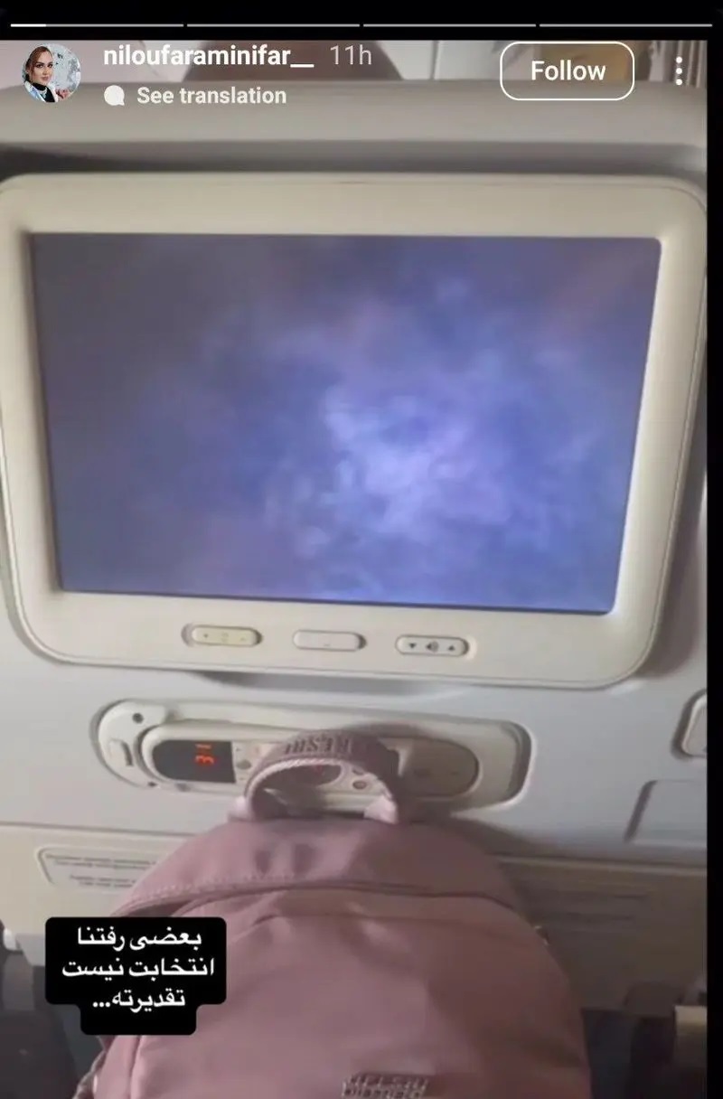 نیلوفر امینی‌فر مجری صداوسیما مهاجرت کرد