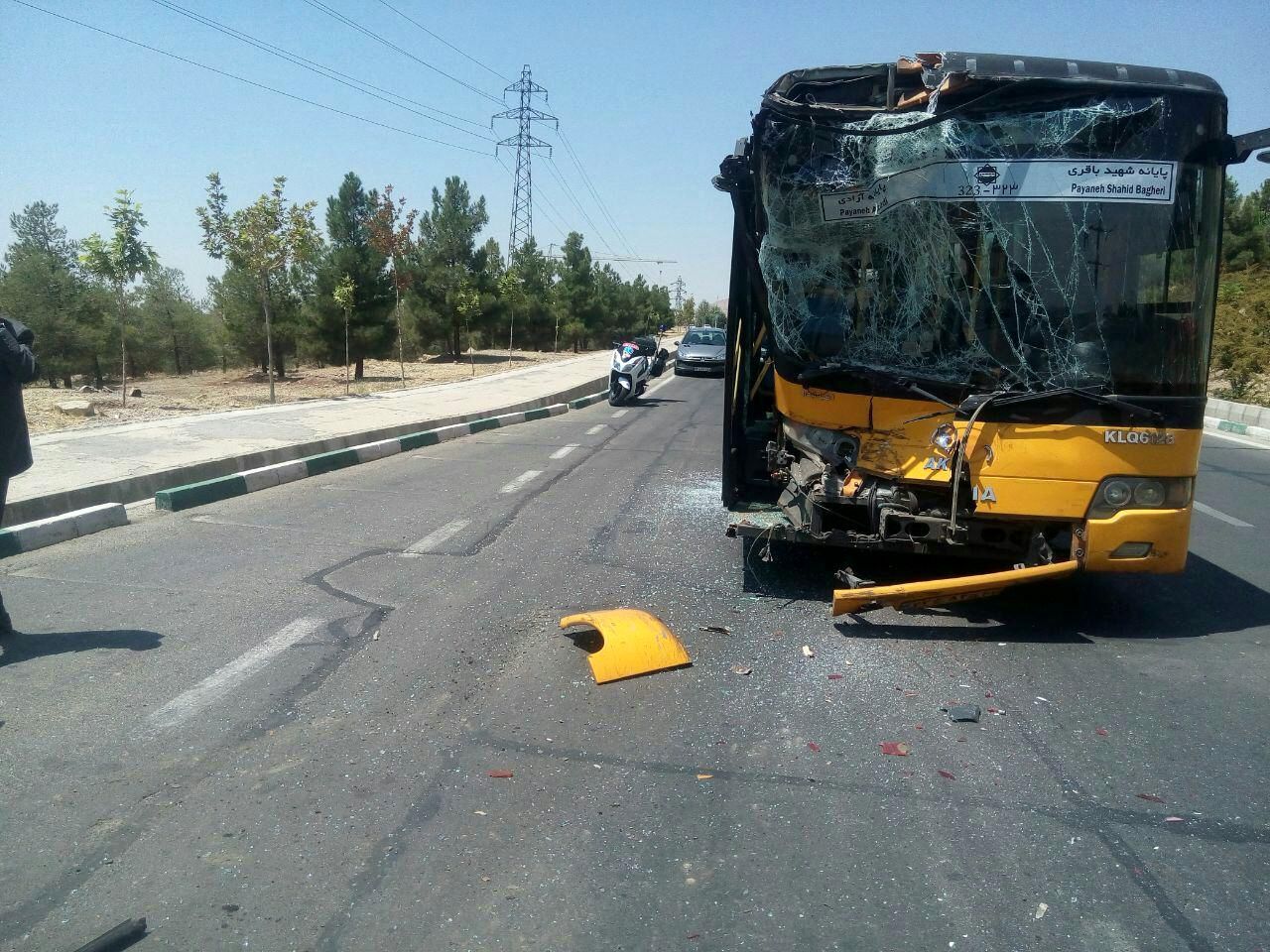 تصادف اتوبوس