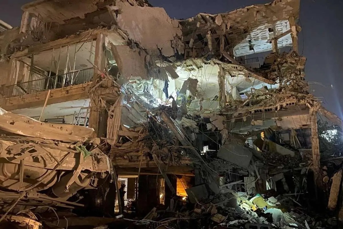 ببینید| تخریب کامل یک خیابان در حیفا به دنبال حمله ایران