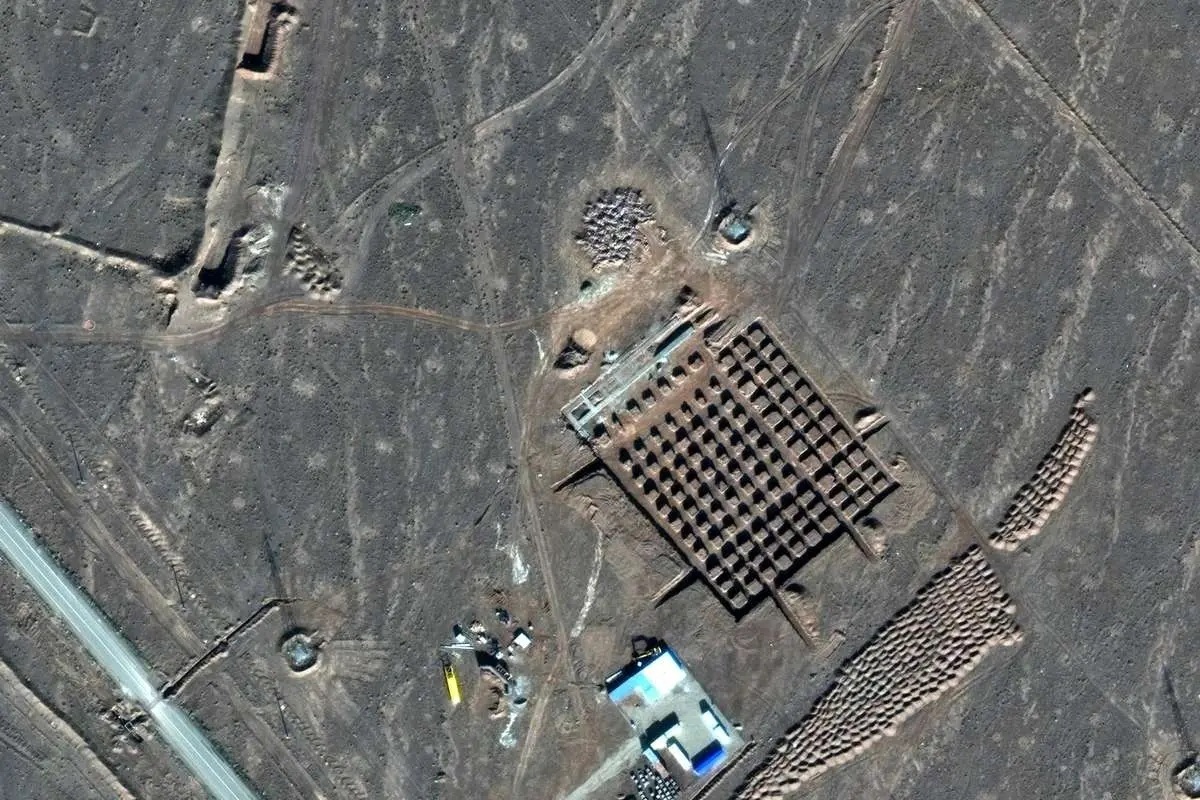 تصویر ماهواره‌ای حملات آمریکا به فردو