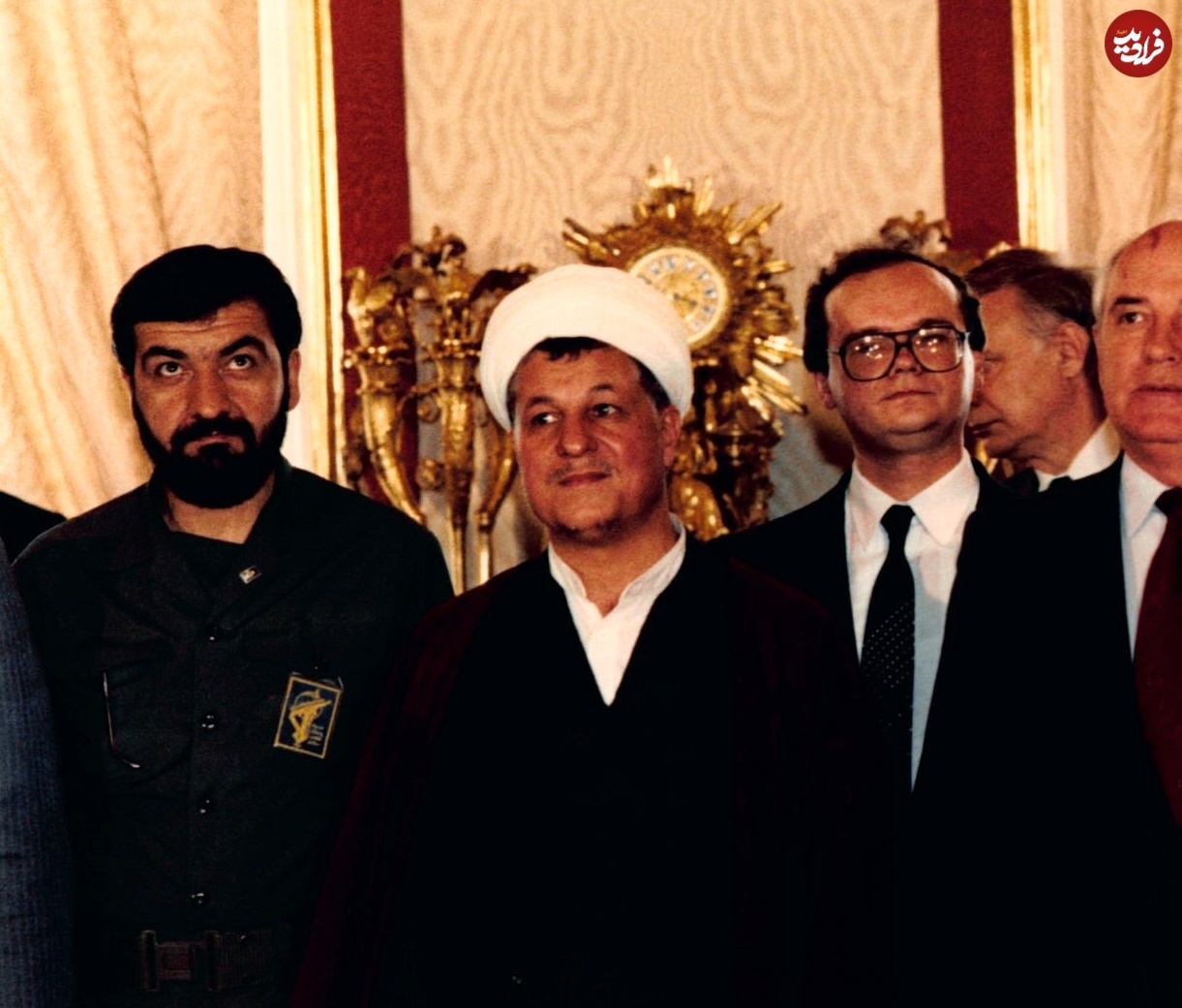 هاشمی رفسنجانی و محسن رضایی در کنار گورباچف در شوروی؛ سال ۶۸ +عکس هاشمی رفسنجانی و محسن رضایی در کنار گورباچف در شوروی؛ سال ۶۸ +عکس