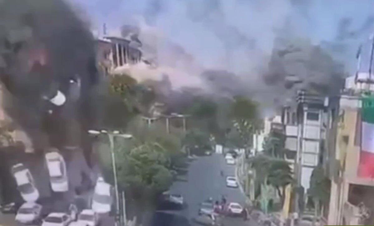 ویدئویی دیده نشده و هولناک از حمله اسرائیل به میدان تجریش در  ۲۵ خرداد